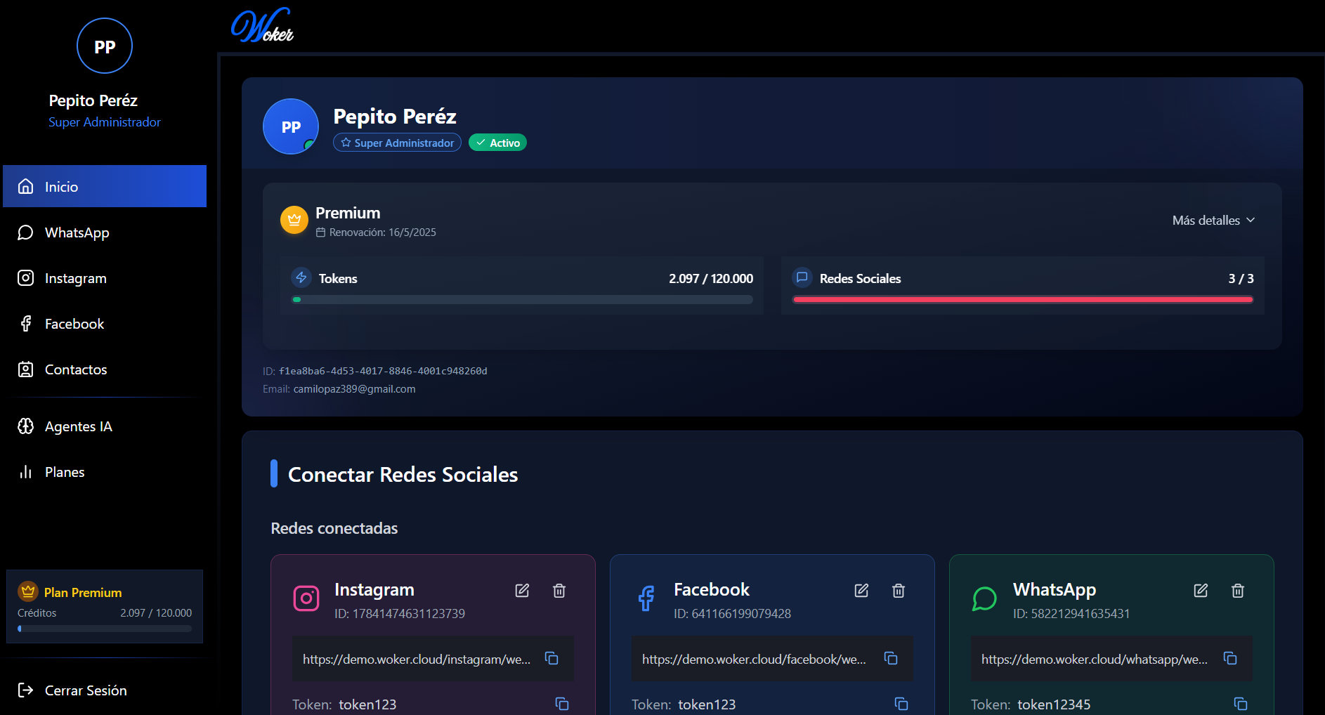 Woker Dashboard